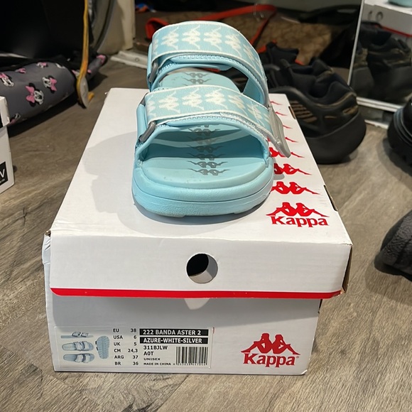 Baby blue kappa slides main image 4